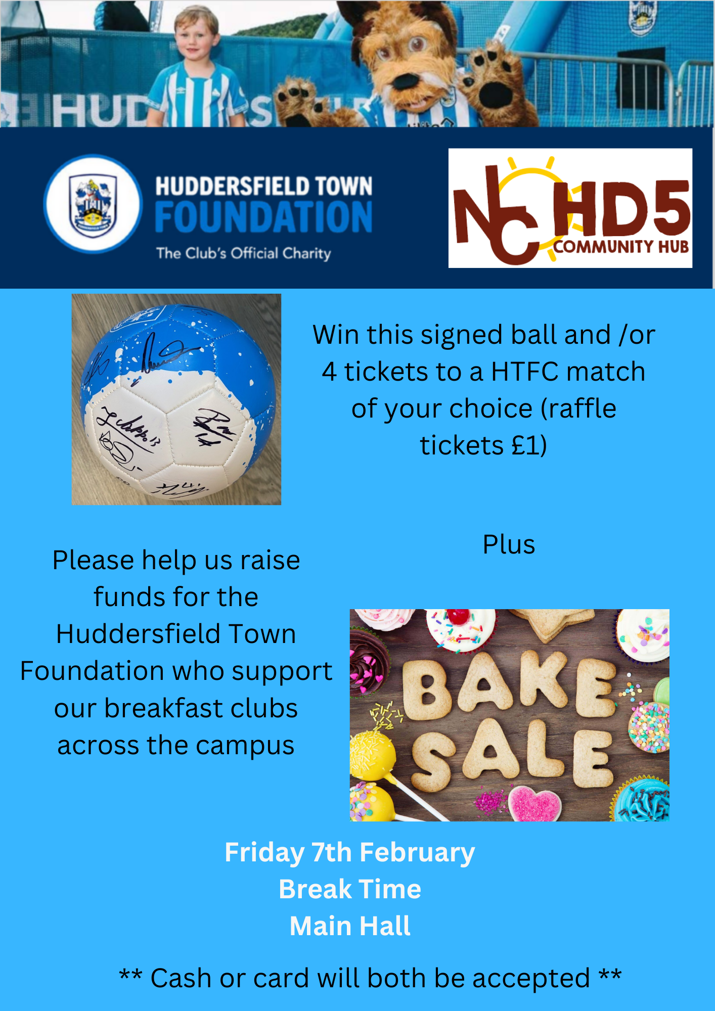 HTFC Fundraiser Friday 7th Feb 2025